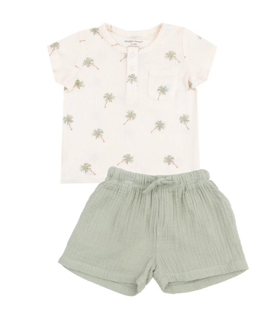 Henley Set (Palm Trees)