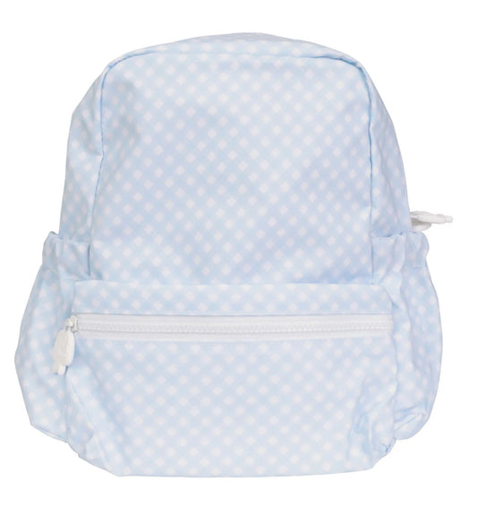 Backpack- Blue Gingham