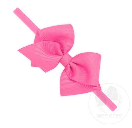 Hot Pink Bow Baby Headband