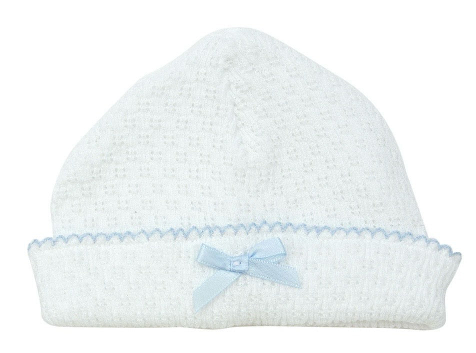 Knit Beanie With Bow