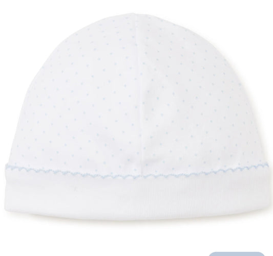 White/Blue Dots Prints Hat