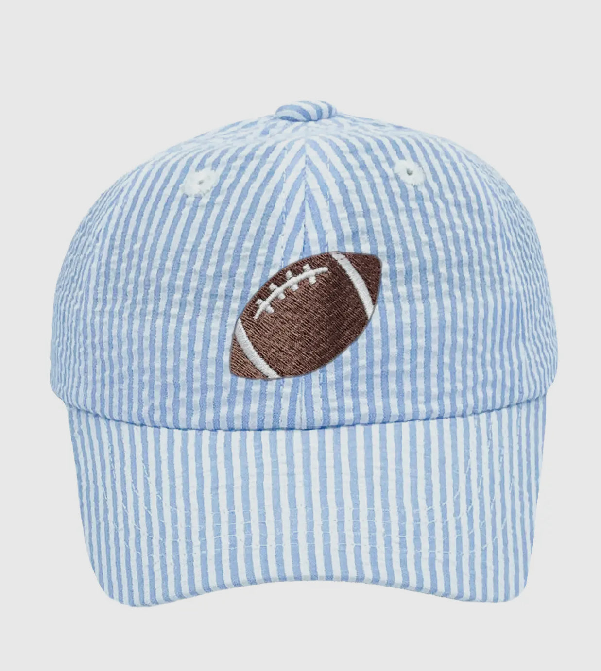 Seersucker Football Hat