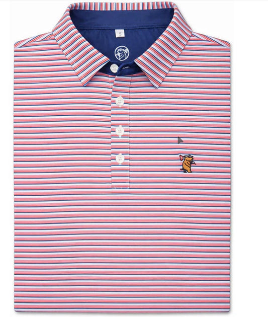 Youth Independence Polo- Red/White/Blue