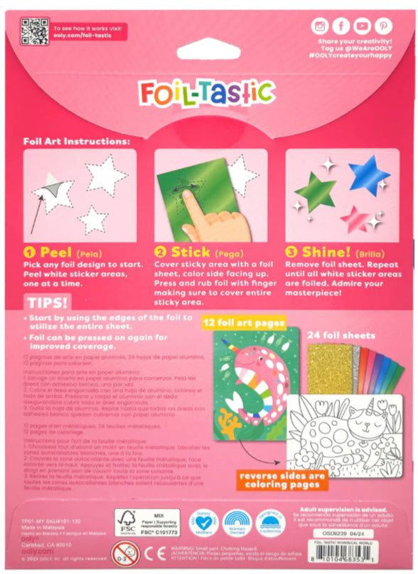 Foil Art & Coloring Set- Whimsical World
