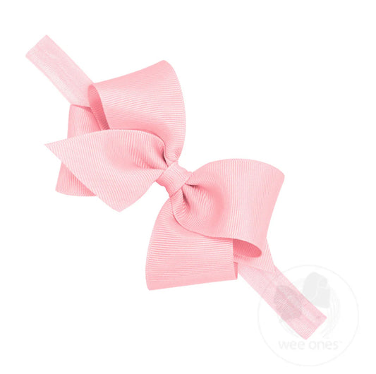 Pink Small Bow Baby Headband