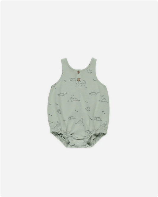Sleeveless Bubble Romper Dino