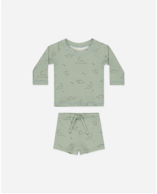 Finn Rashguard + Short Set Dino