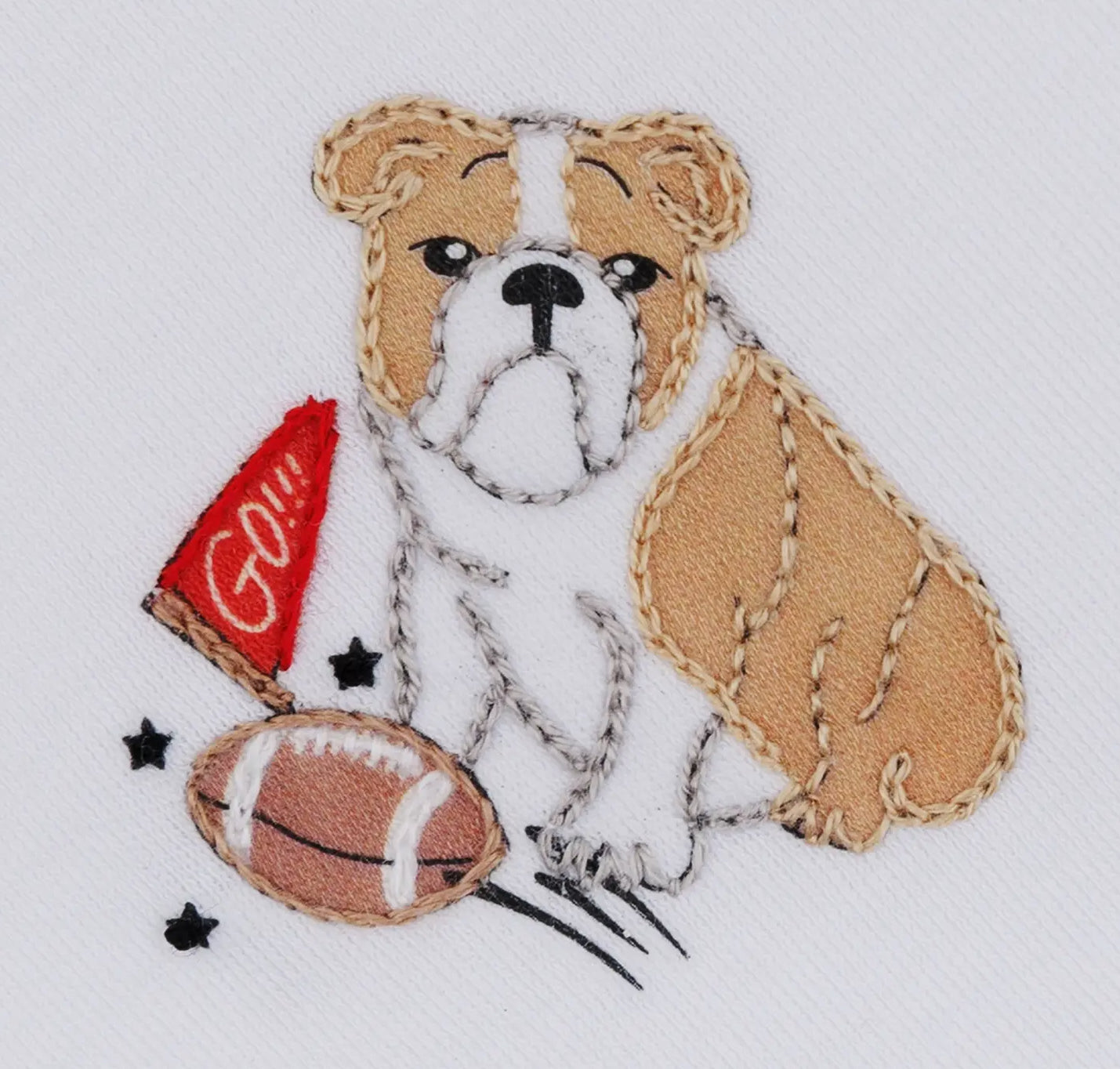 Go Dawg! Embroidered Flutters Bubble