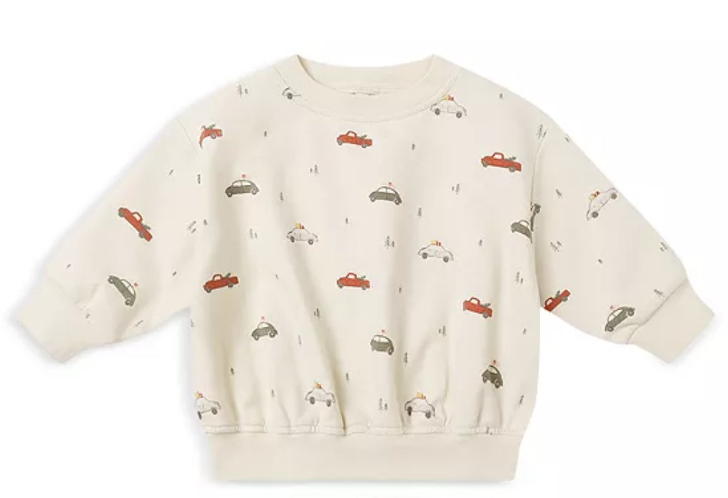 Relaxed Fleece Sweatshirt- Cars