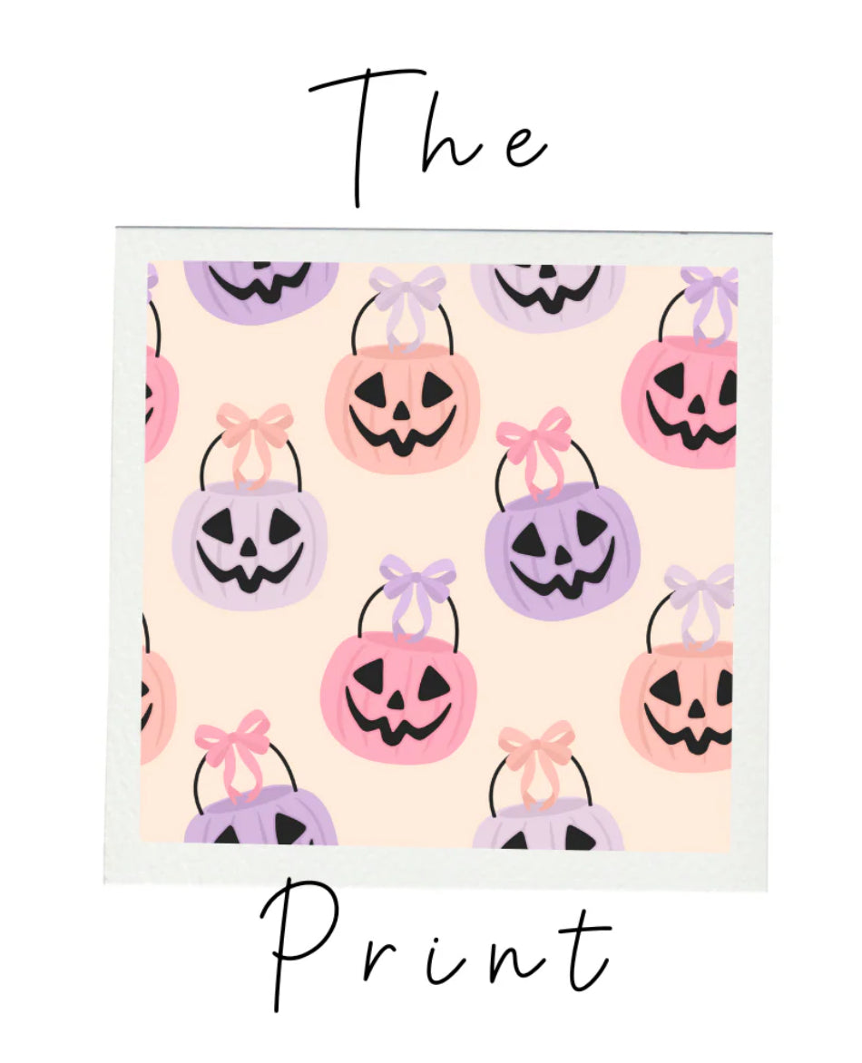Pink Halloween Bucket Ruffle Romper