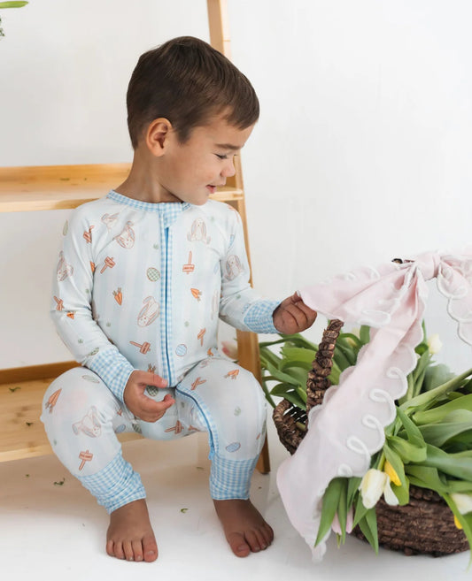 Oliver Rabbit Zipper Romper