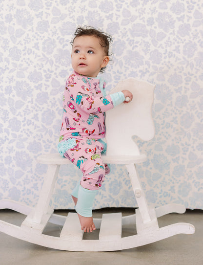 Girlie Boots Ruffle Romper