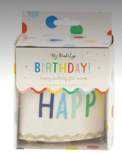 Happy Birthday Felt Crown