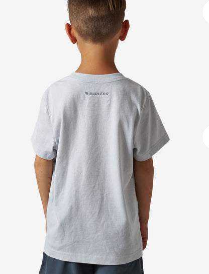 Youth Vintage Washed Tee - PRAY - Light Grey