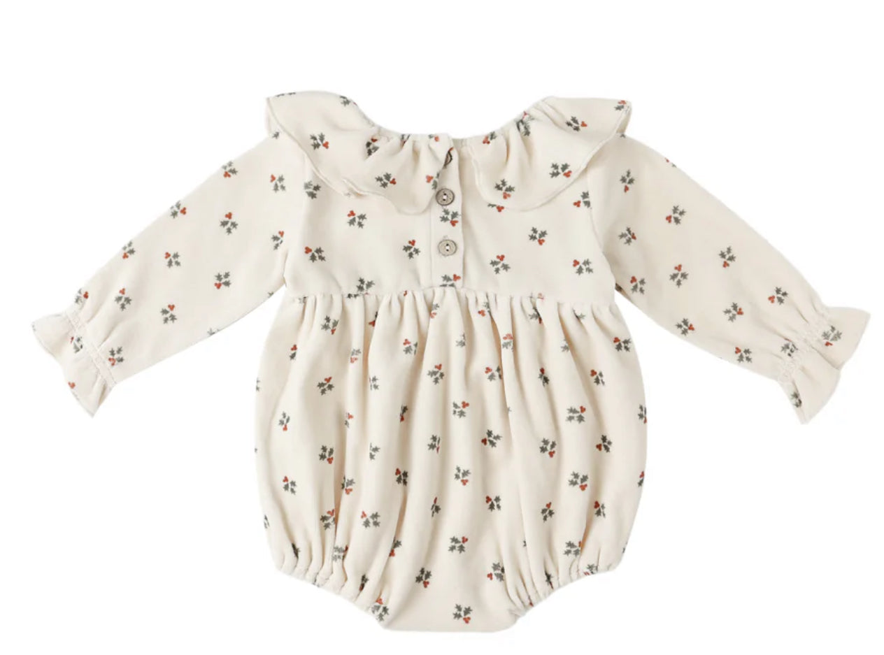 Wendy Romper- Holly Berry