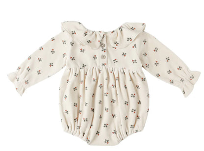 Wendy Romper- Holly Berry