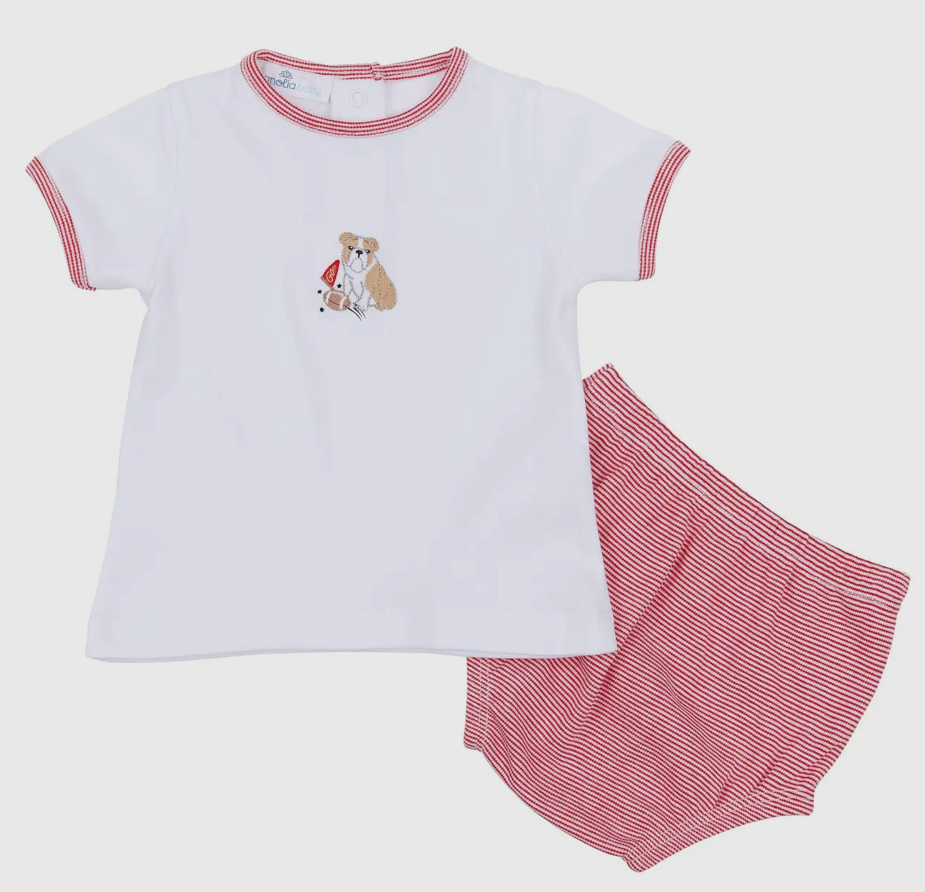 Go Dawgs! Embroidered Diaper Cover Set