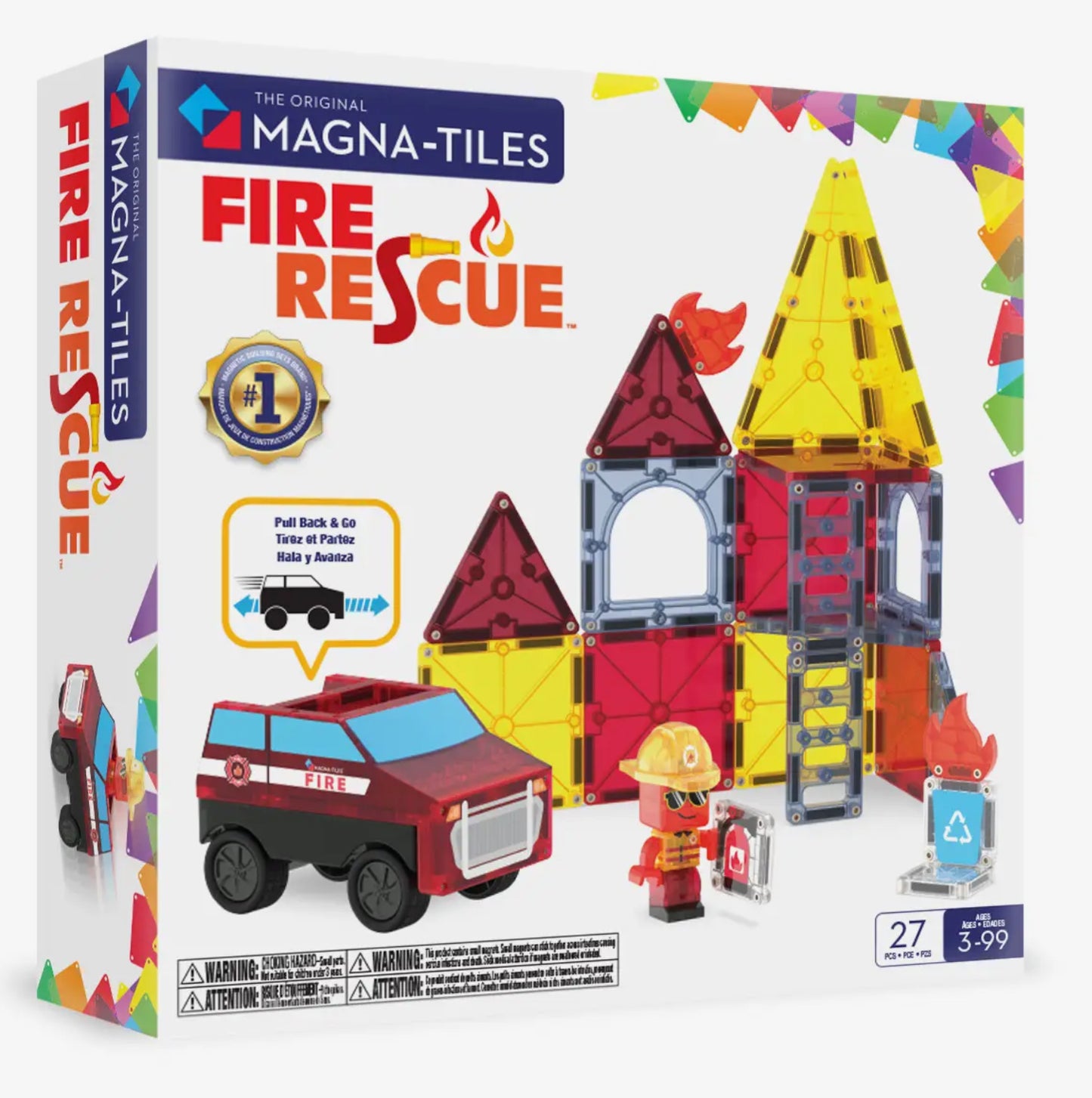 Magna-Tiles Fire Rescue- 27 Piece Set