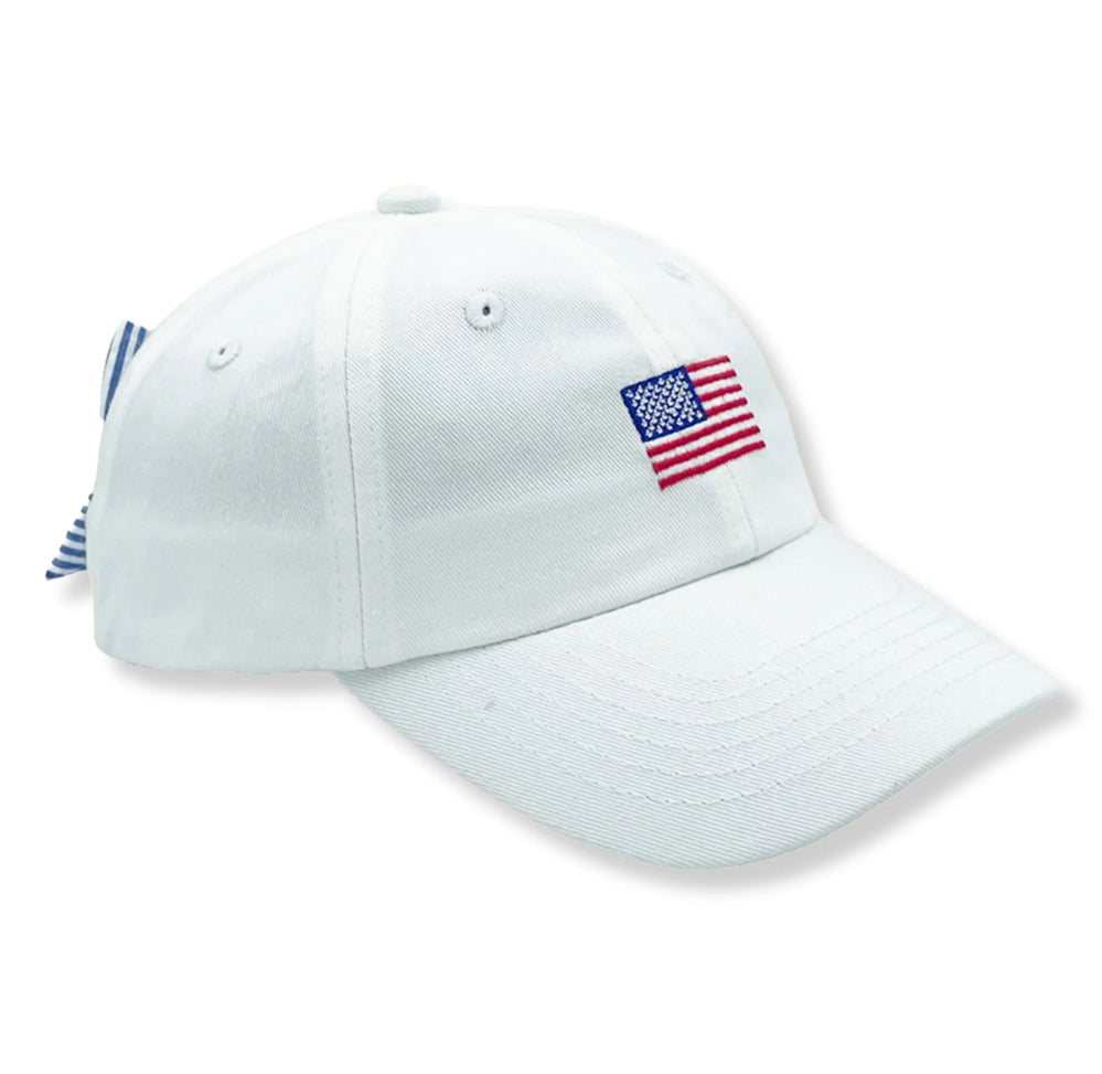 USA Hat with Bow- Youth