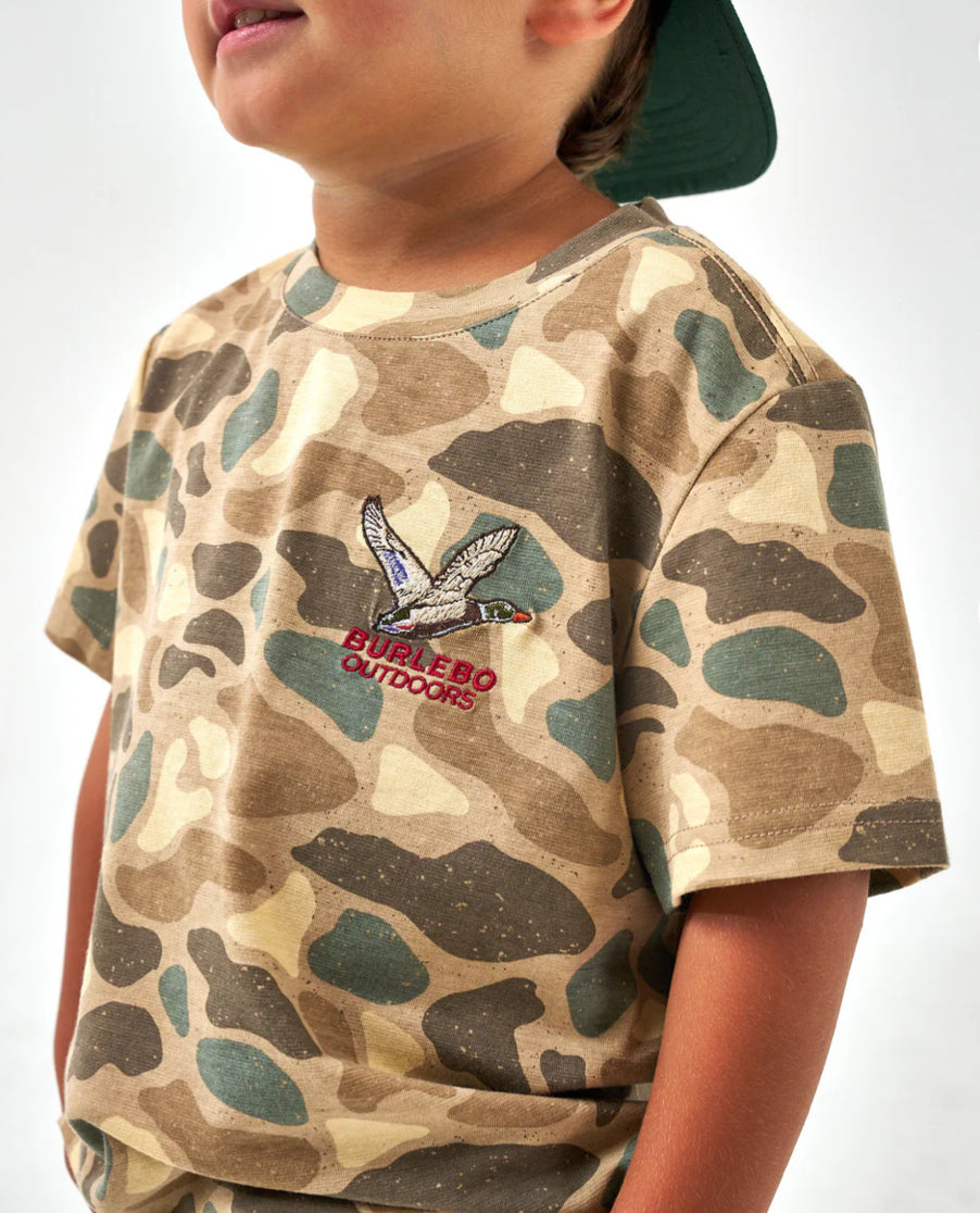 Youth Pintail Camo Tee- Flying Mallard