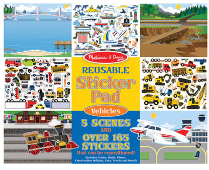 Reusable Sticker Pad- Vehicles