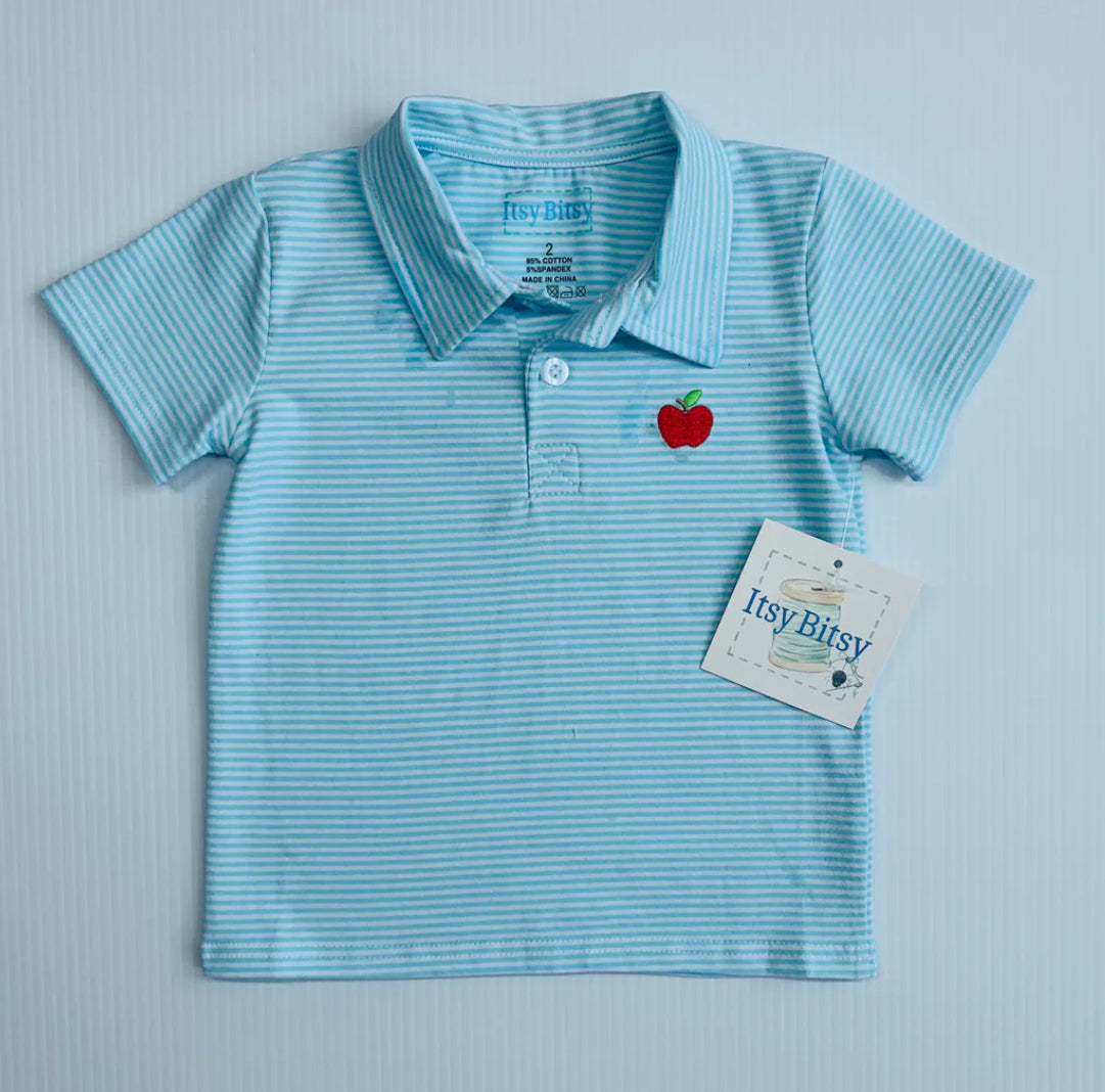 Apple Stripe Polo