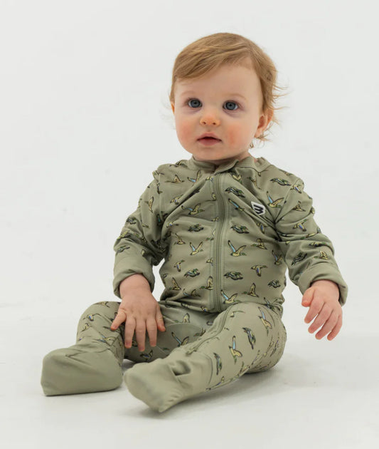 Baby Zip Up- Flying Ducks
