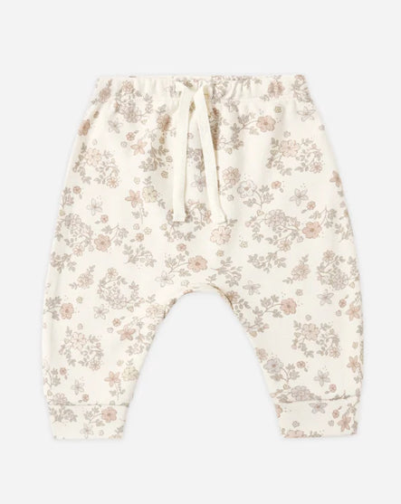 Draw String Pant- Floral Vine