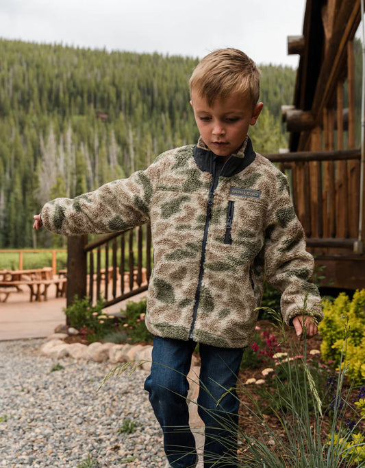 Sherpa Full Zip Jacket- Alpine Camo