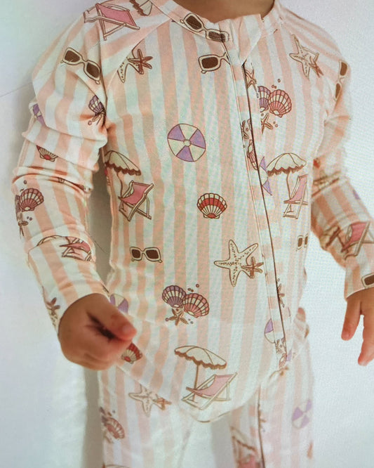 Beach Day Zipper Romper