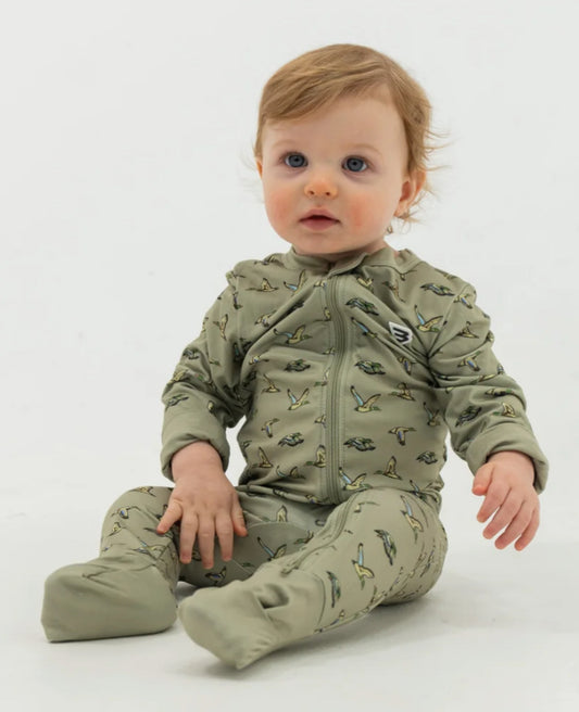 Baby Zip Up- Flying Ducks