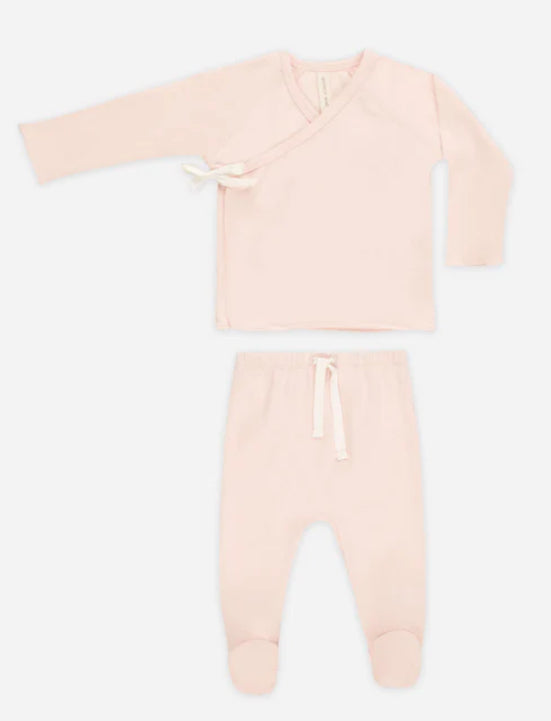 Wrap Top & Footed Pant- Petal