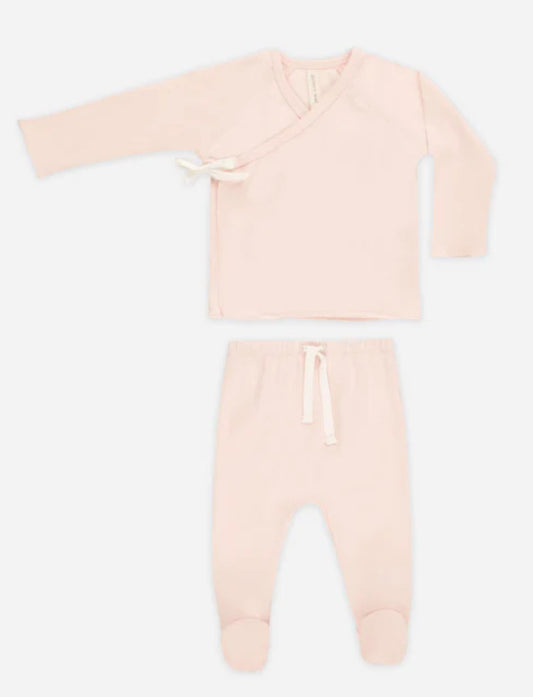 Wrap Top & Footed Pant- Petal