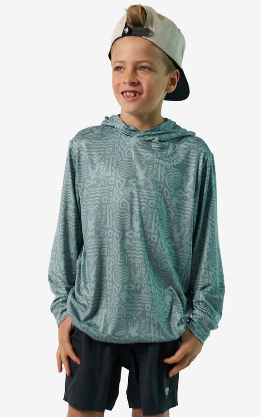 Youth Performance Hoodie- Mayan Outdoors Sage