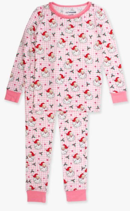 Dear Santa Ruffle Long Sleeve Pajama Set