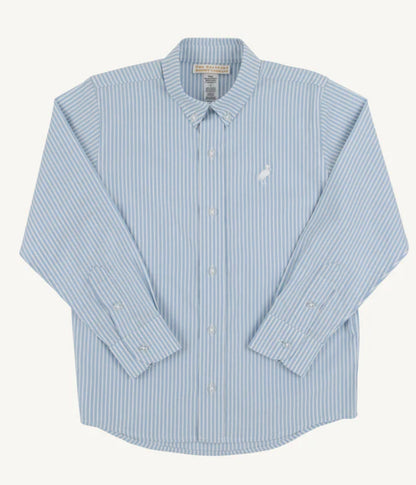 Dean’s List Dress Shirt- Barrington Blue Stripe