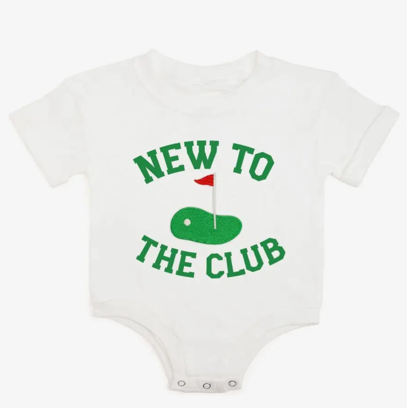 New To The Club Patch Romper
