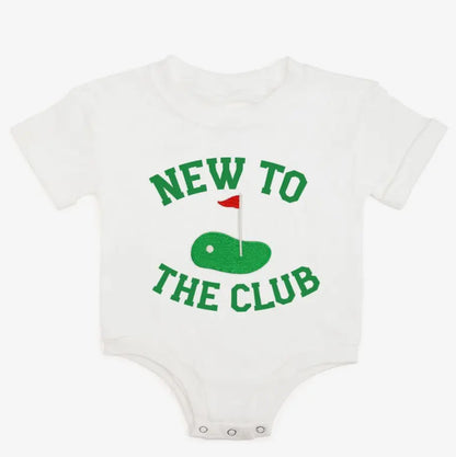 New To The Club Patch Romper