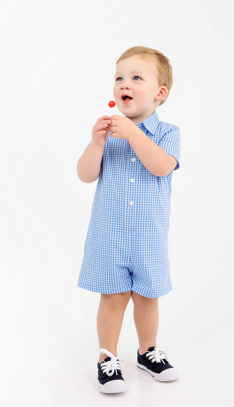 Sir Proper Romper- Woven yarn