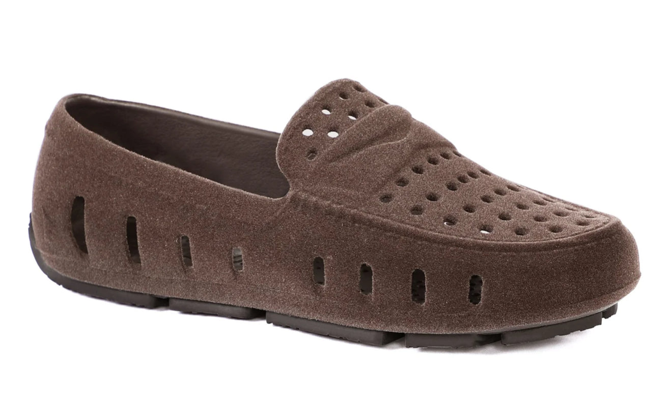 Brown Vegan Suede Floafers