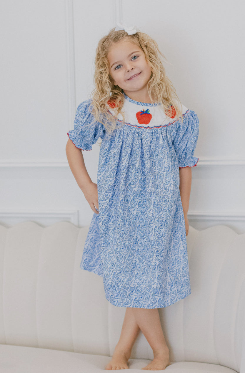 Blue Apple Dress