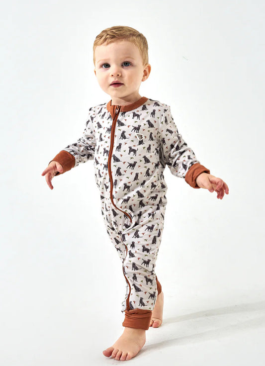 Baby Zip Up- Ducks and Dogs