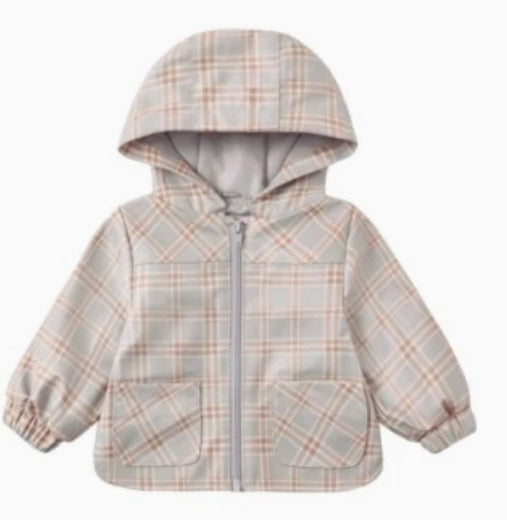 Rain Coat- Blue Plaid
