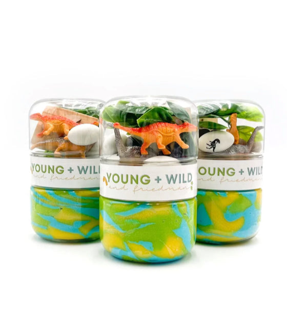 Grab & Go Dough Jar- Dinosaur