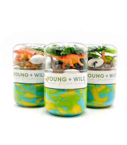 Grab & Go Dough Jar- Dinosaur