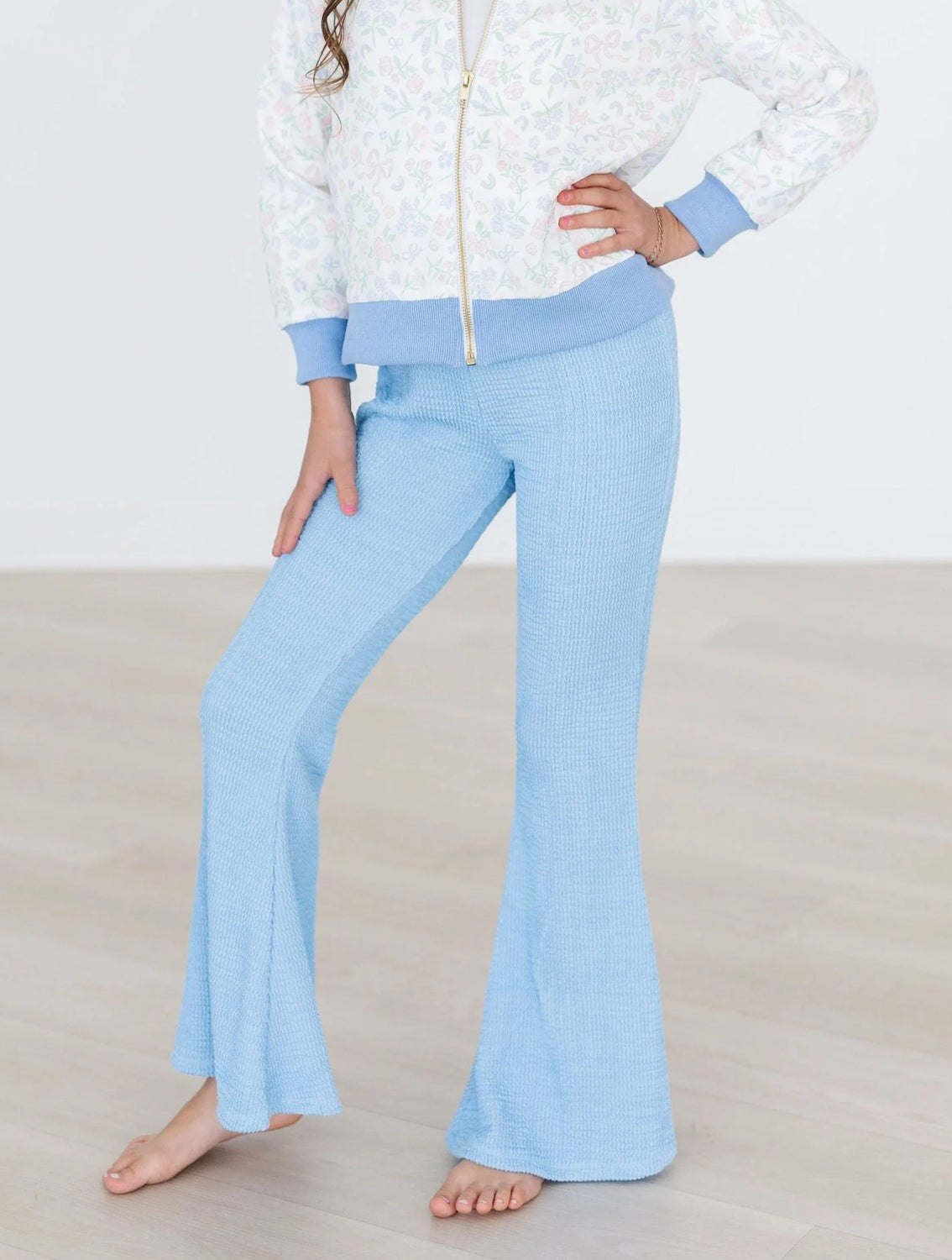 Sky Blue Scrunchy Bells