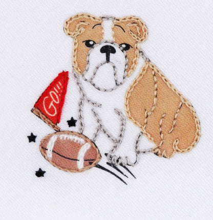 Go Dawgs! Embroidered Flutter Dress