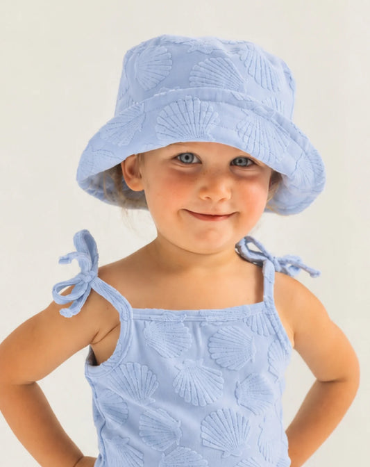 Blue Seashell Bucket Hat
