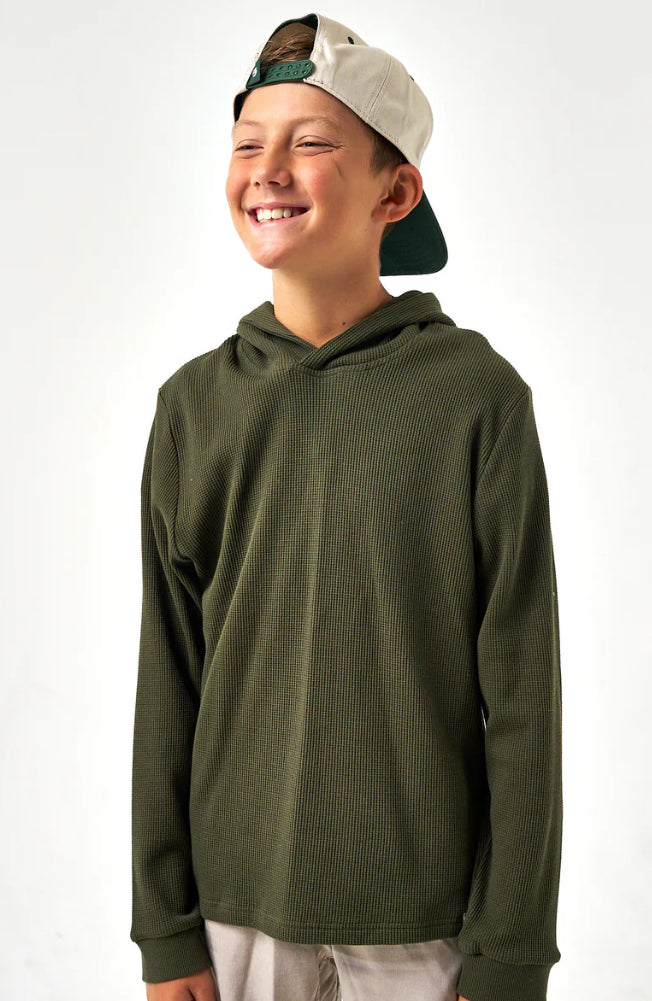 Thermal Hoodie- Mallard Green