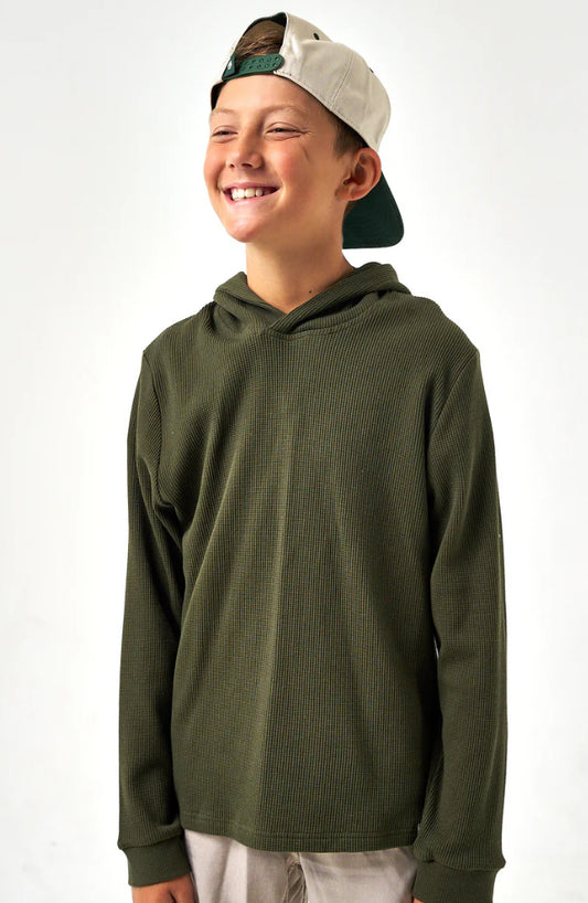 Thermal Hoodie- Mallard Green